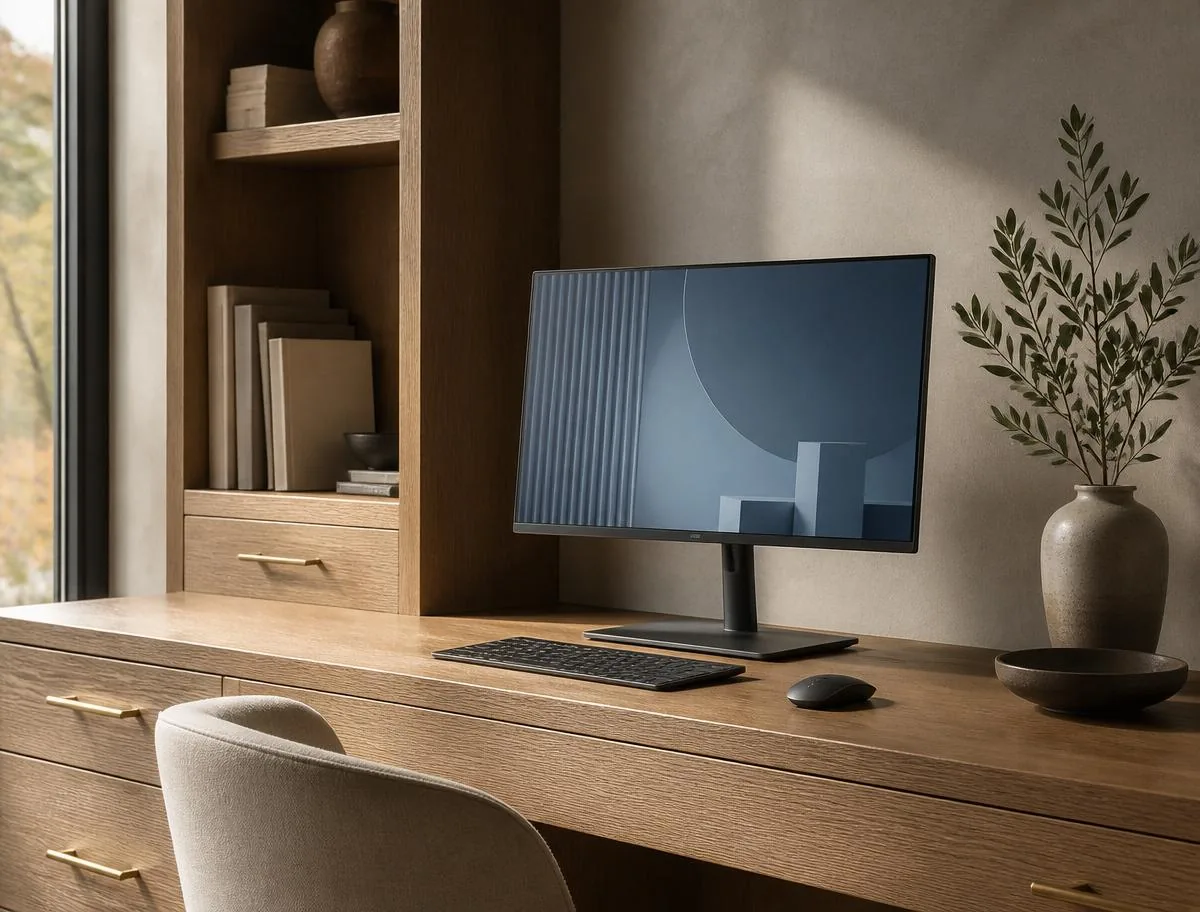 Digital design workstation in the practice's technology suite